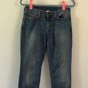 Eddie Bauer Curvy Slim Straight Womens Denim Jean sz 2